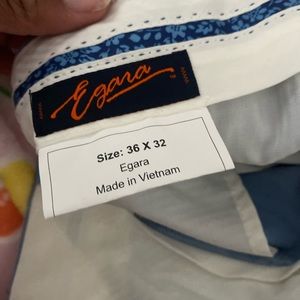 Powder blue Egara tapered pants